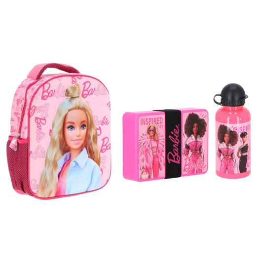 Barbie schoolset; rugzak en lunchset