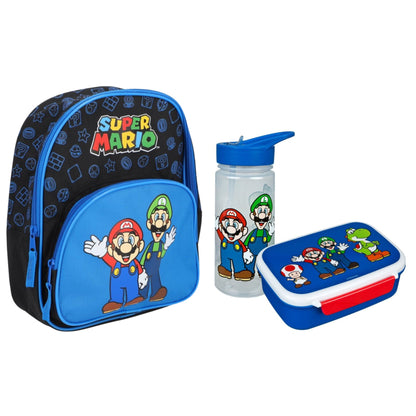 Super Mario schoolset; rugzak en lunchset