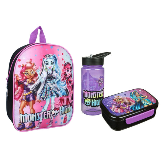Monster High schoolset; rugzak en lunchset