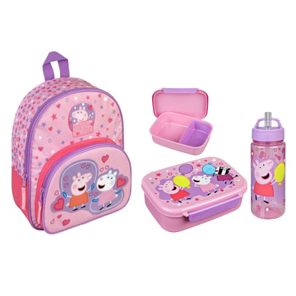 Peppa Pig schoolset; rugzak en lunchset