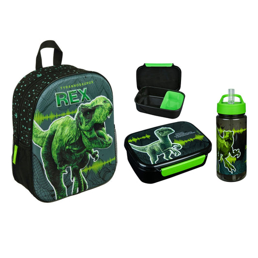 Jurassic World schoolset; rugzak en lunchset
