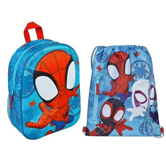 Spiderman tassenset; rugzak en gymtas - Spidey