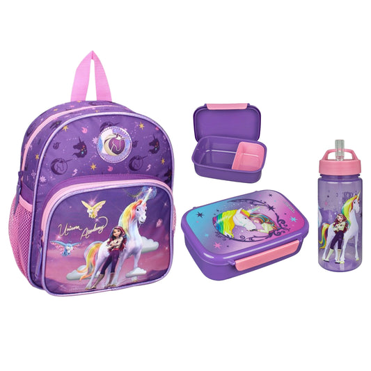 Unicorn Academy schoolset; rugzak en lunchset