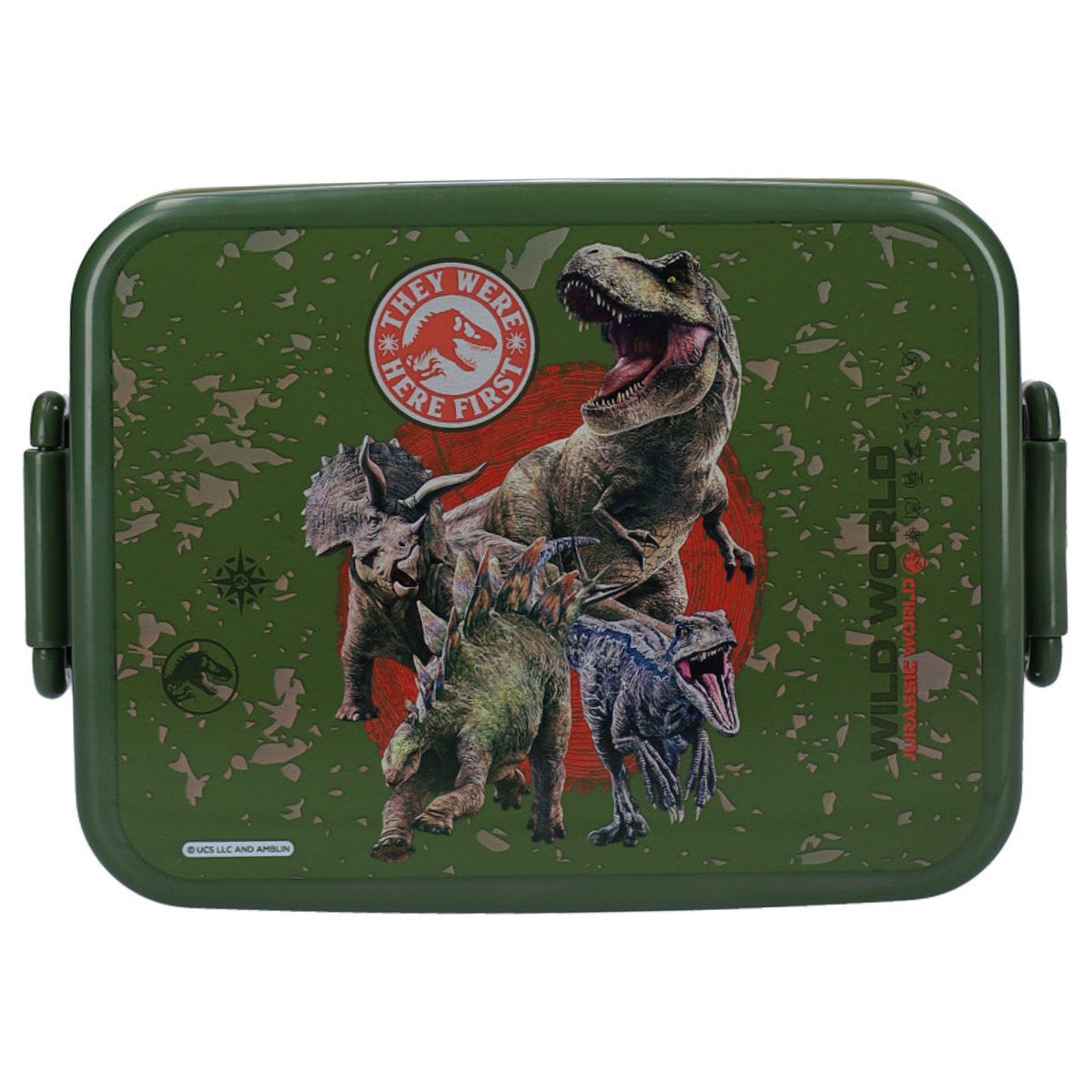 Jurassic World lunchset; lunchbox snackbox en drinkfles