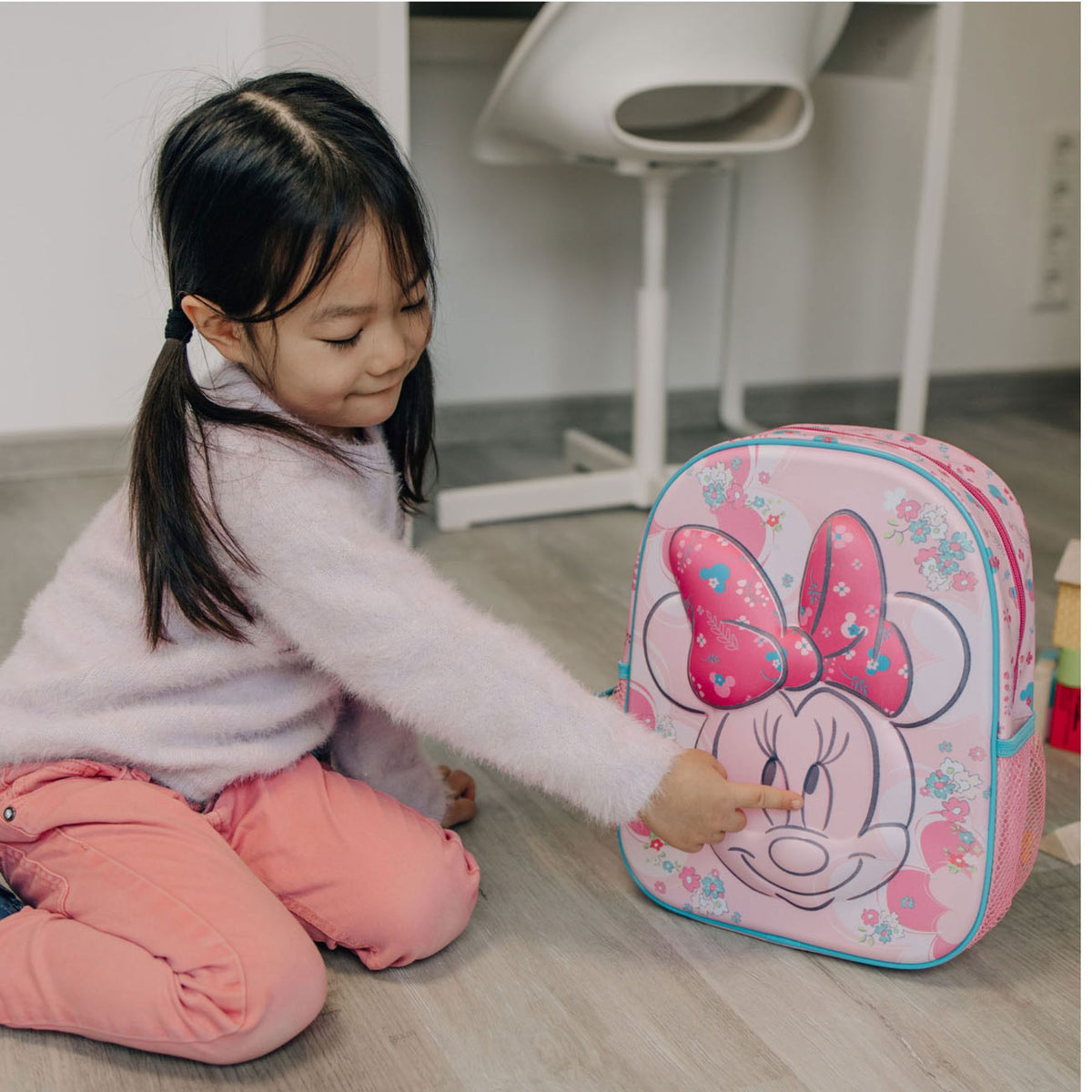 Minnie Mouse tassenset; rugzak en gymtas