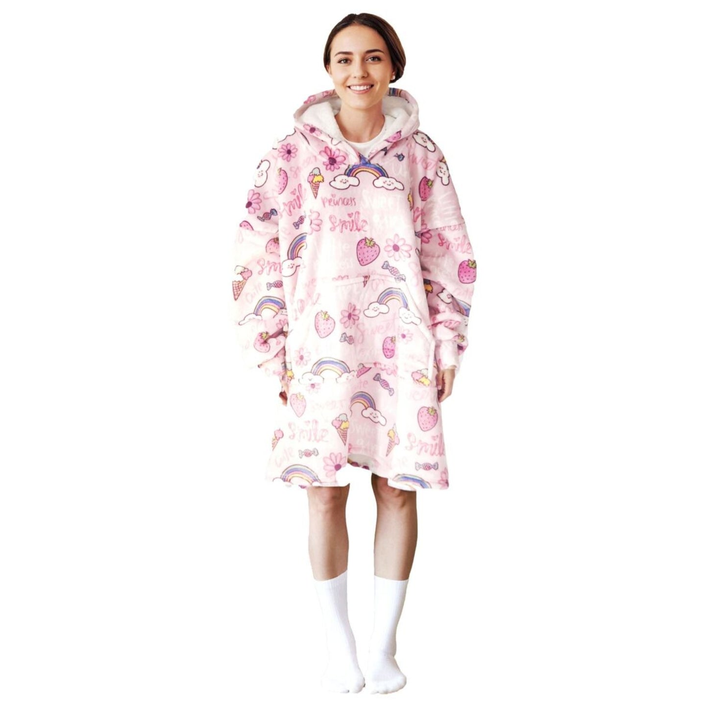 Noxxiez hoodie deken - sweet