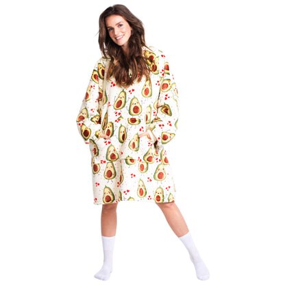 Noxxiez hoodie deken - avocado