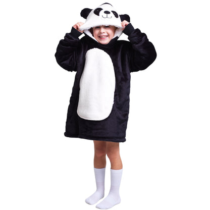 Noxxiez hoodie deken - panda