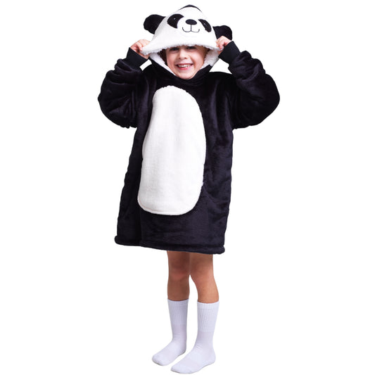 Noxxiez hoodie deken - panda