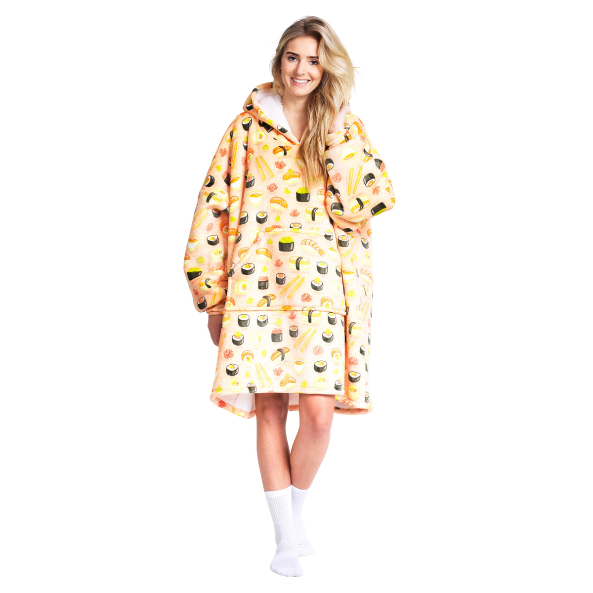 Noxxiez Hoodie Deken XL - Sushi