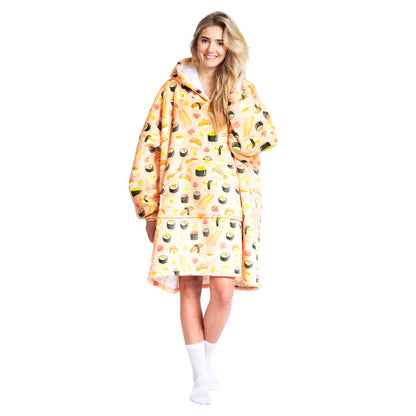 Noxxiez Hoodie Deken XL - Sushi