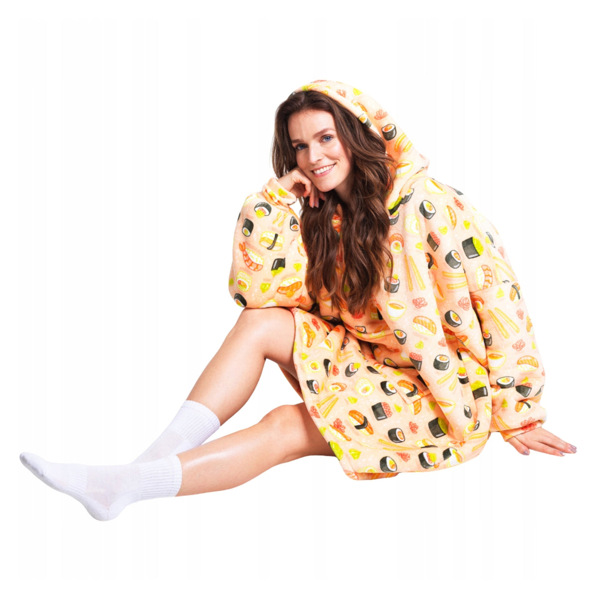 Noxxiez Hoodie Deken XL - Sushi
