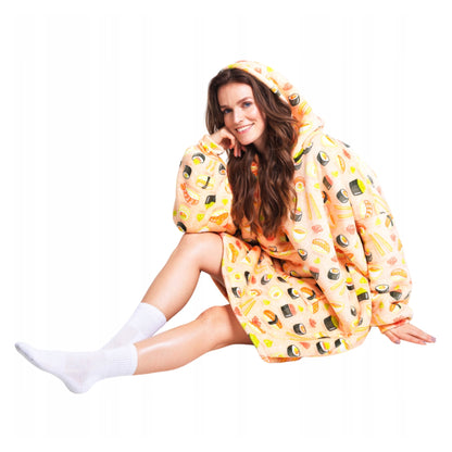 Noxxiez Hoodie Deken XL - Sushi