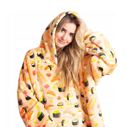 Noxxiez Hoodie Deken XL - Sushi