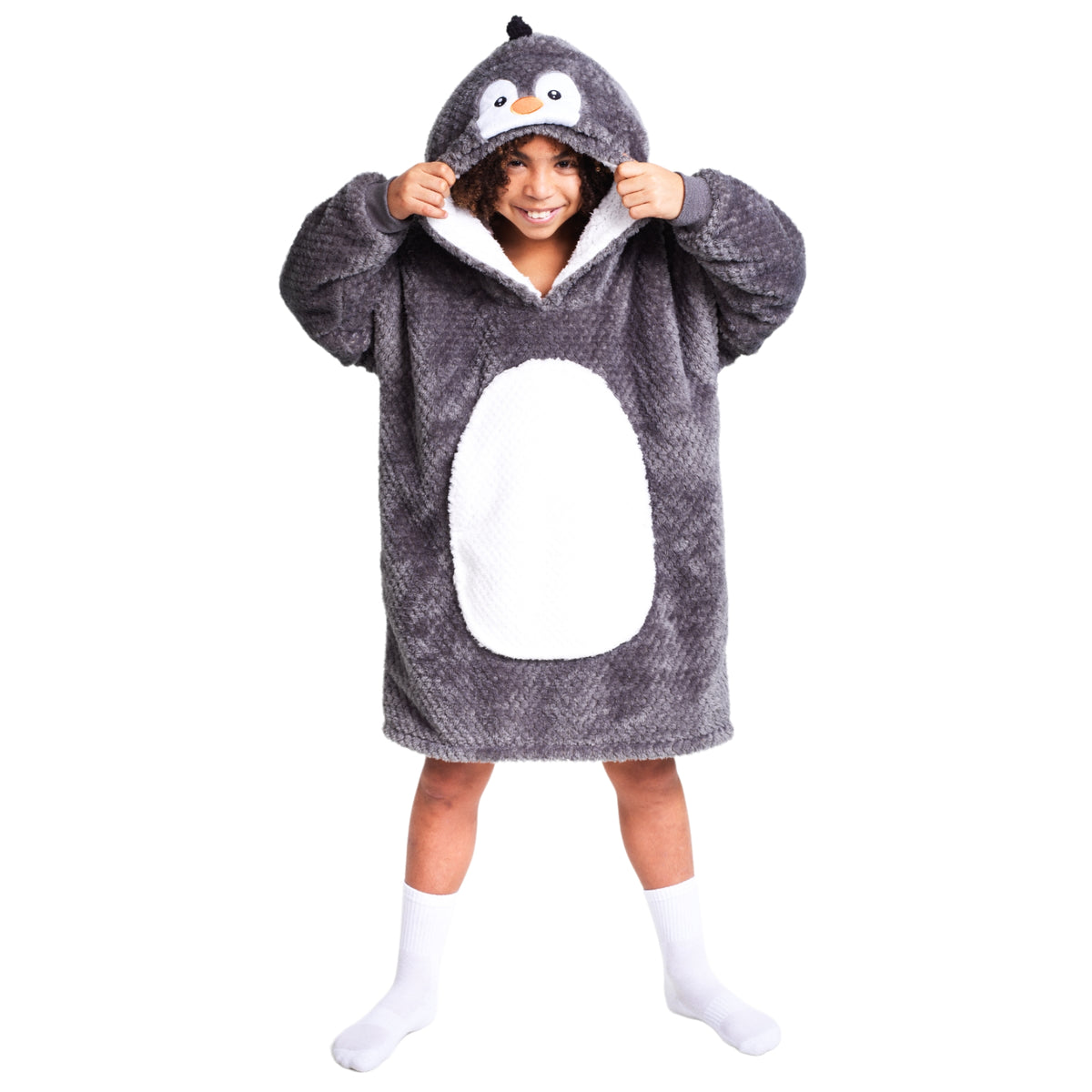 Noxxiez hoodie deken - pinguïn