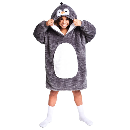 Noxxiez hoodie deken - pinguïn