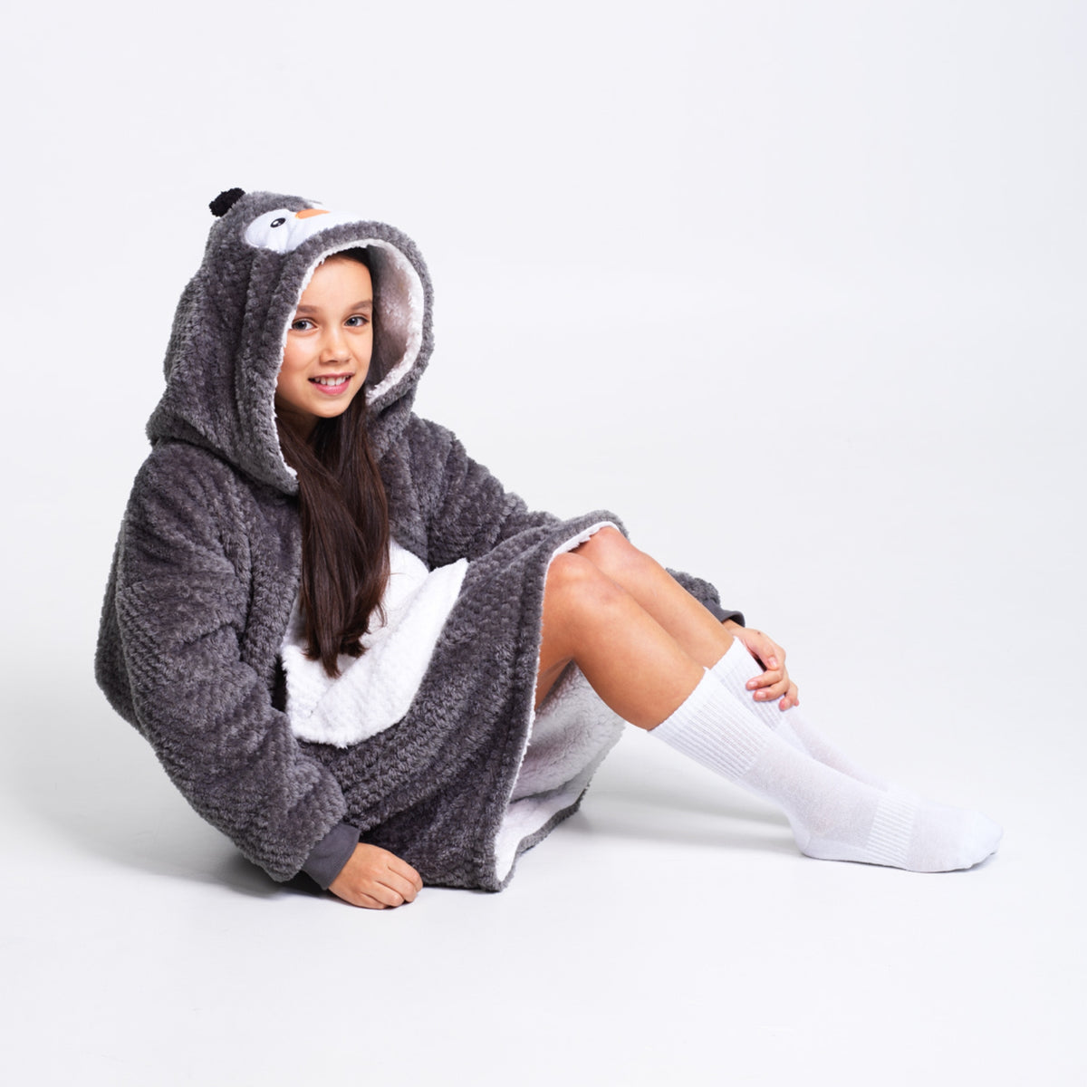 Noxxiez hoodie deken - pinguïn