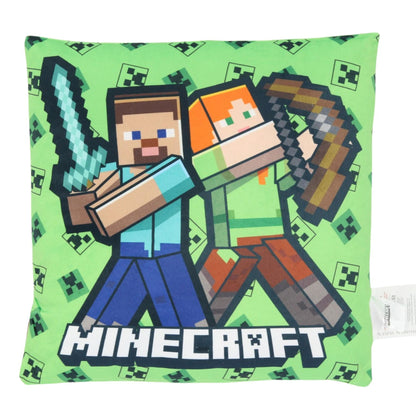 Minecraft slaapkamerset; dekbedovertrek en kussen