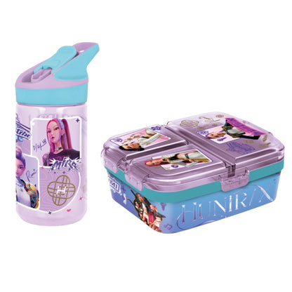 KPop Demon Hunters lunchset; lunchbox en drinkfles