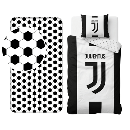 Juventus slaapkamerset; dekbedovertrek en hoeslaken