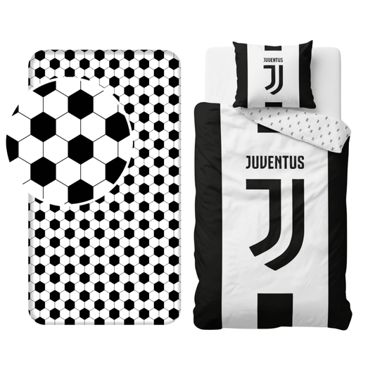 Juventus slaapkamerset; dekbedovertrek en hoeslaken