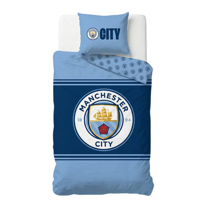 Manchester City slaapkamerset; dekbedovertrek en hoeslaken
