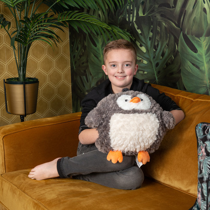 Noxxiez slaapkamerset; hand- en voetenwarmer - pinguïn