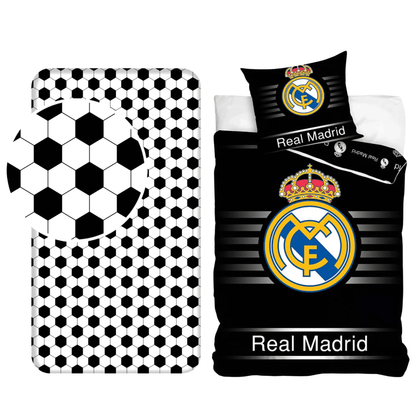 Real Madrid slaapkamerset; dekbedovertrek en hoeslaken