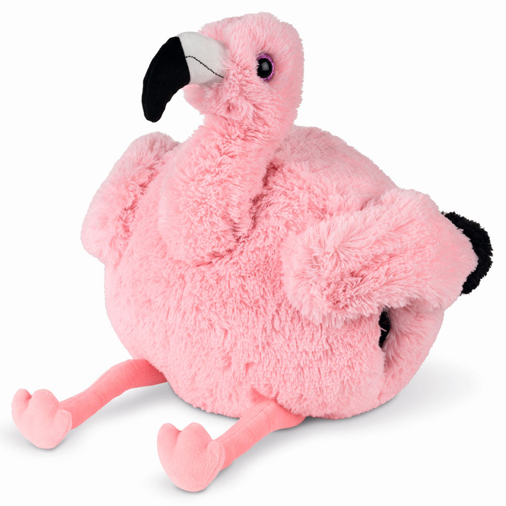 Noxxiez slaapkamerset; hand- en voetenwarmer - flamingo