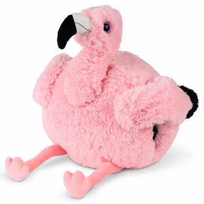 Noxxiez slaapkamerset; hand- en voetenwarmer - flamingo