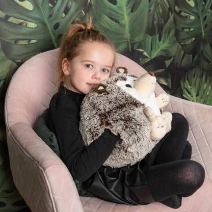 Noxxiez slaapkamerset; hand- en voetenwarmer - egel