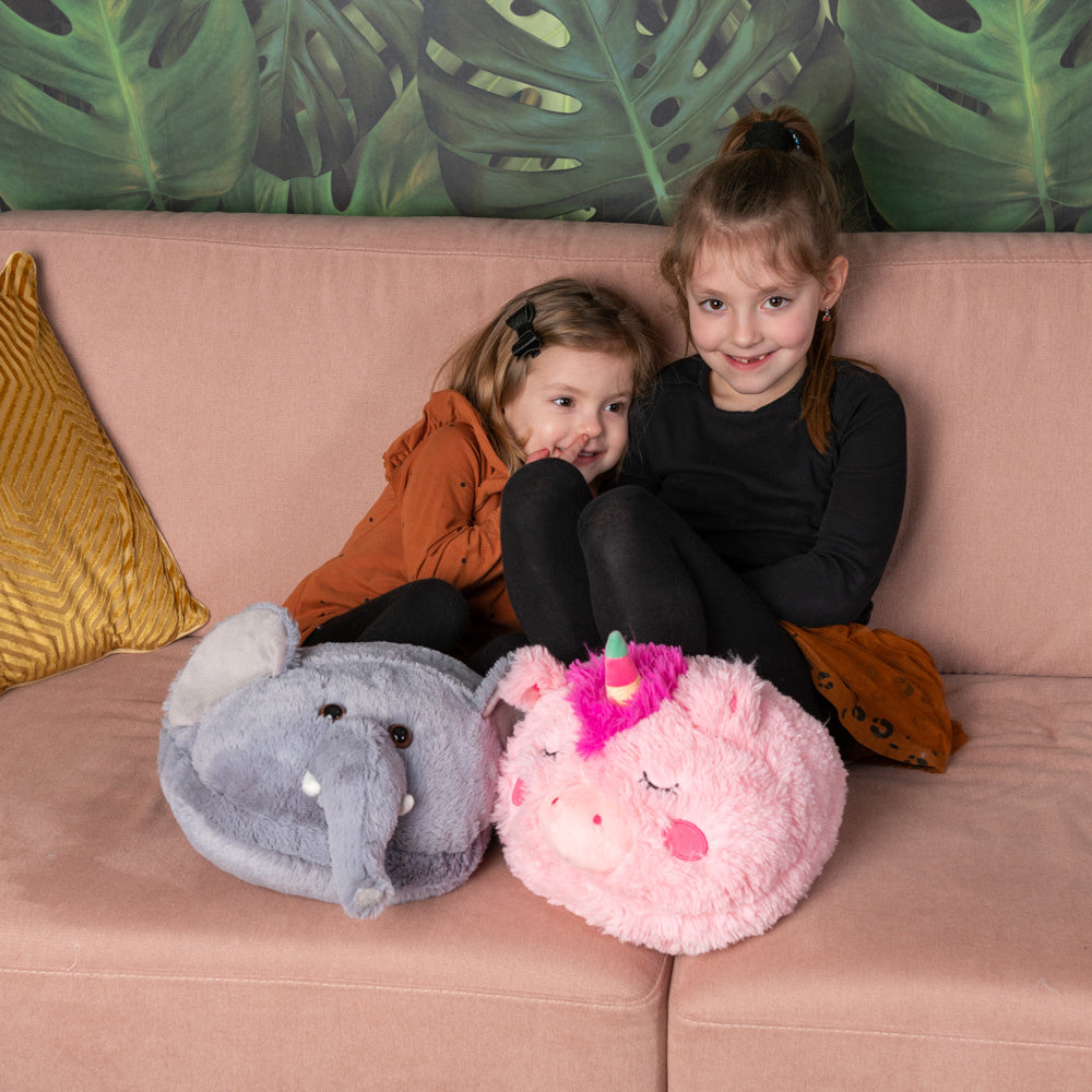 Noxxiez slaapkamerset; hand- en voetenwarmer - unicorn