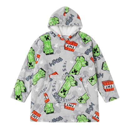 Minecraft slaapkamerset; handwarmer en hoodie deken
