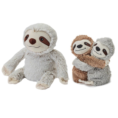 Warmies set; magnetron pluche - lavendel geur - luiaard