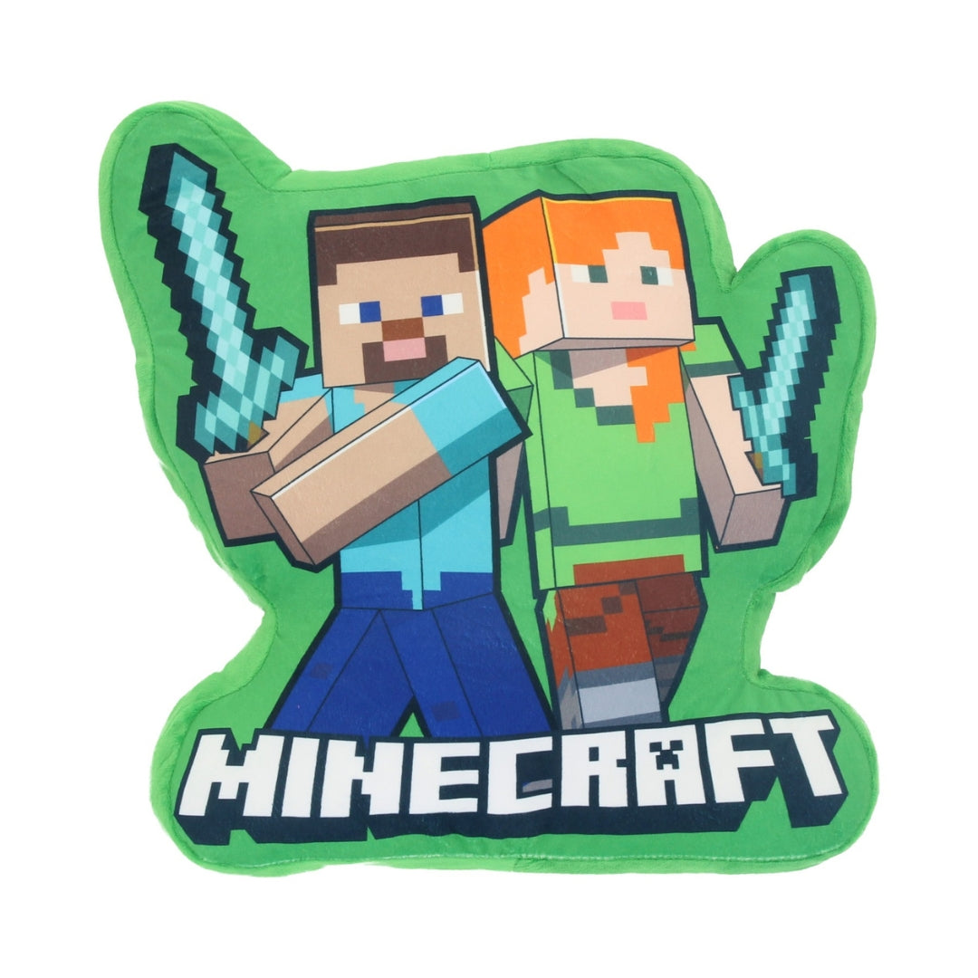 Minecraft slaapkamerset; kussen en fleece deken