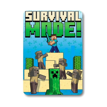 Minecraft slaapkamerset; kussen en fleece deken