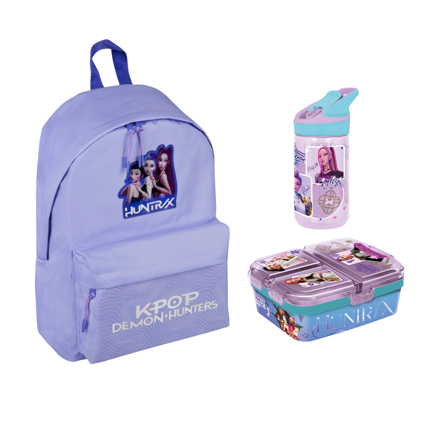 KPOP Demon Hunters schoolset; rugzak en lunchset