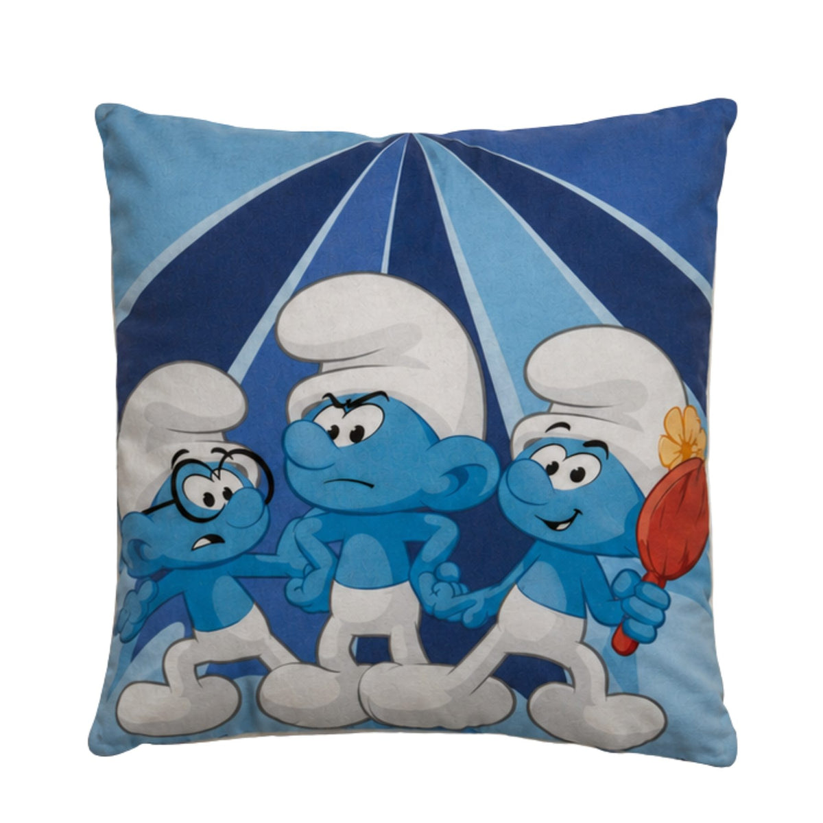 Smurfen slaapkamerset; kussen en fleece deken