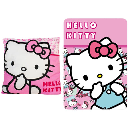Hello Kitty slaapkamerset; kussen en fleece deken