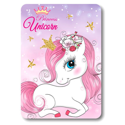 Unicorn slaapkamerset; kussen en fleece deken