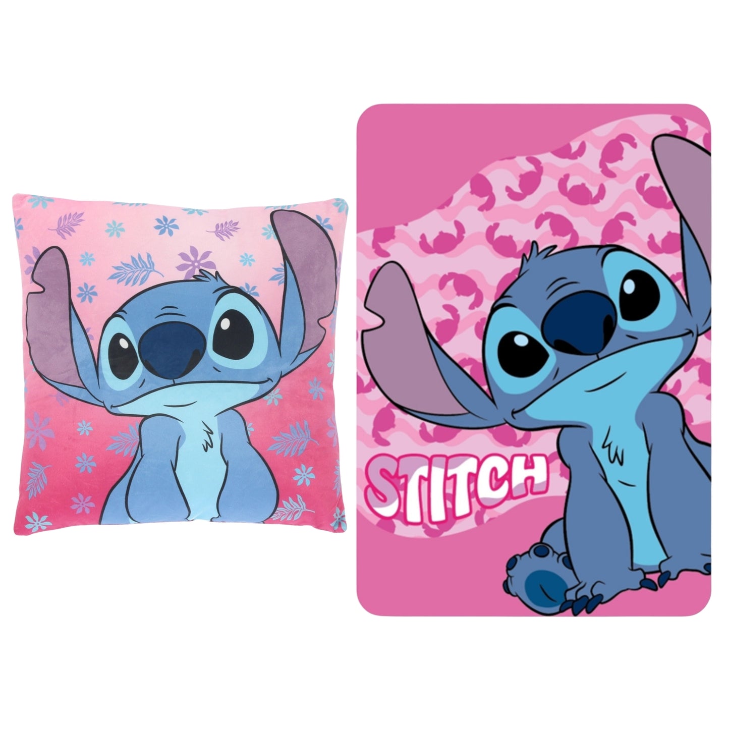 Lilo & Stitch slaapkamerset; kussen en fleece deken