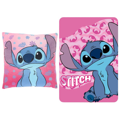 Lilo & Stitch slaapkamerset; kussen en fleece deken