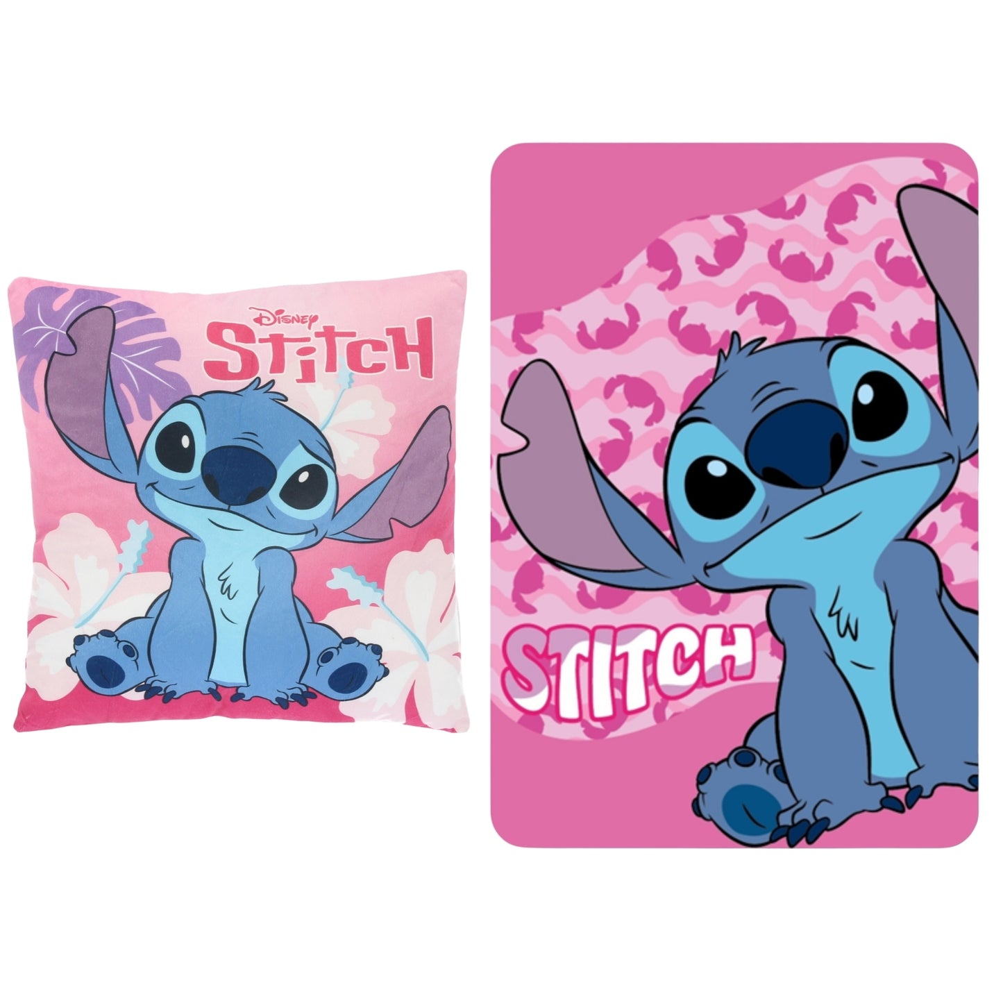 Lilo & Stitch slaapkamerset; kussen en fleece deken