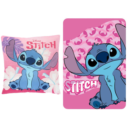 Lilo & Stitch slaapkamerset; kussen en fleece deken