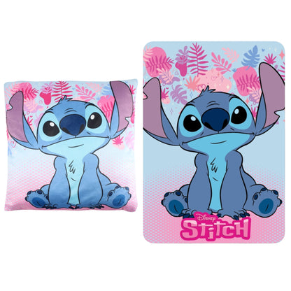 Lilo & Stitch slaapkamerset; kussen en fleece deken