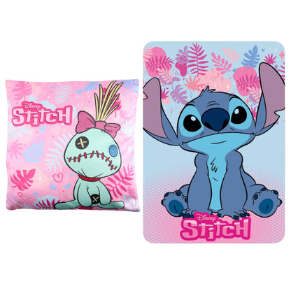 Lilo & Stitch slaapkamerset; kussen en fleece deken
