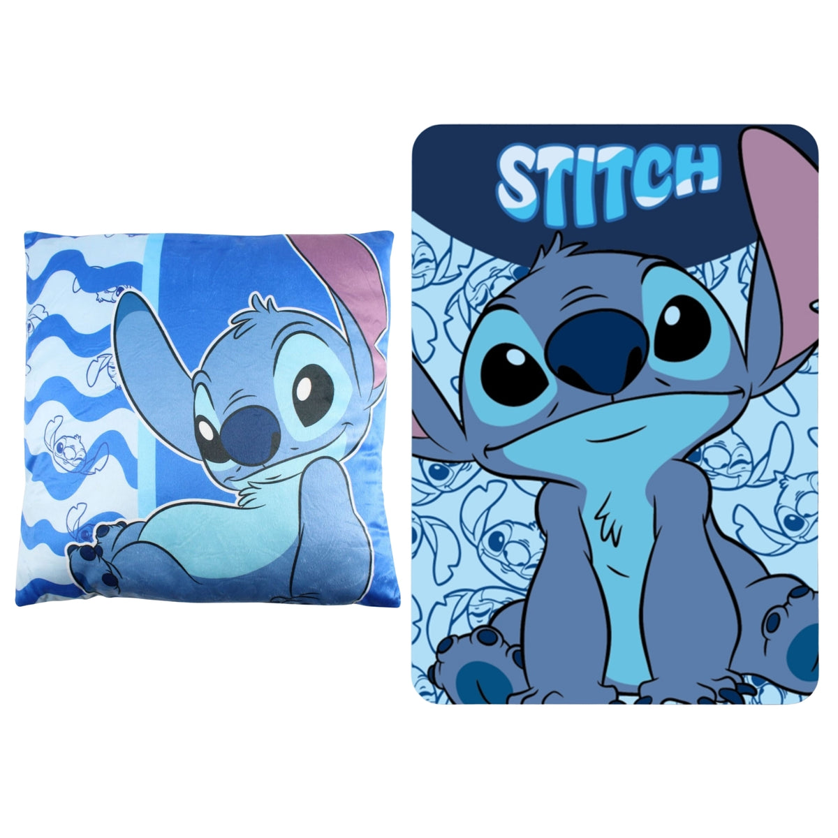 Lilo & Stitch slaapkamerset; kussen en fleece deken