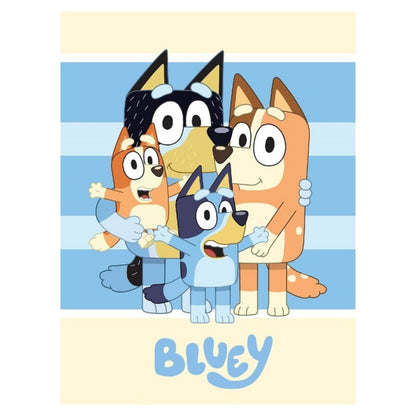 Bluey slaapkamerset; kussen en fleece deken