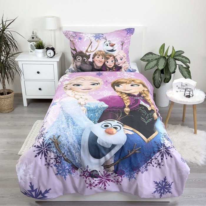 Frozen slaapkamerset; dekbedovertrek en hoeslaken