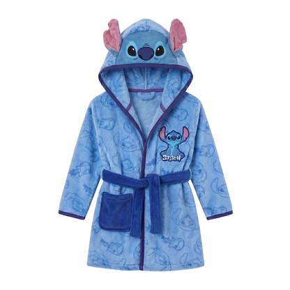 Lilo & Stitch kledingset blauw maat 122/128; badjas en onesie